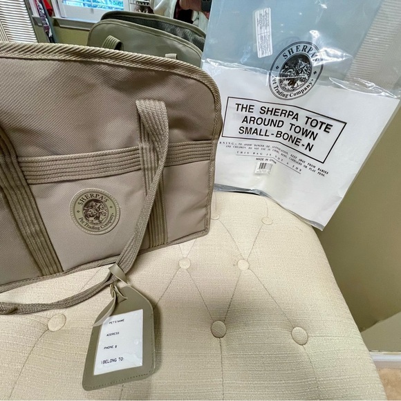 Sherpa “Tote Around Town” Small Taupe Carrier for Smaller Pet - New ! - Picture 4 of 8